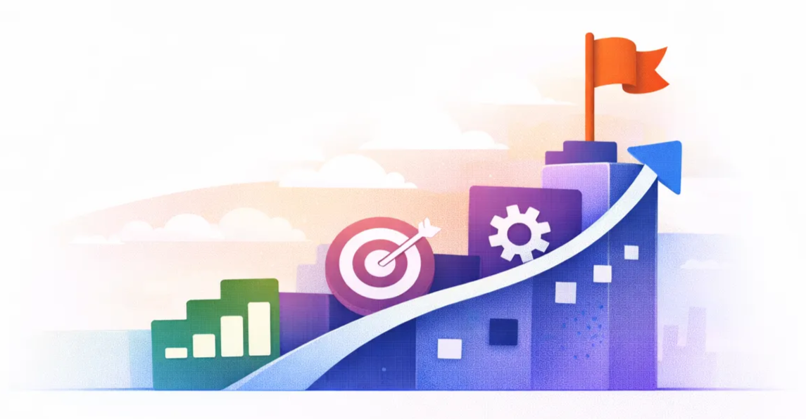 Graphic of journey from no digitisation to full AI automation
